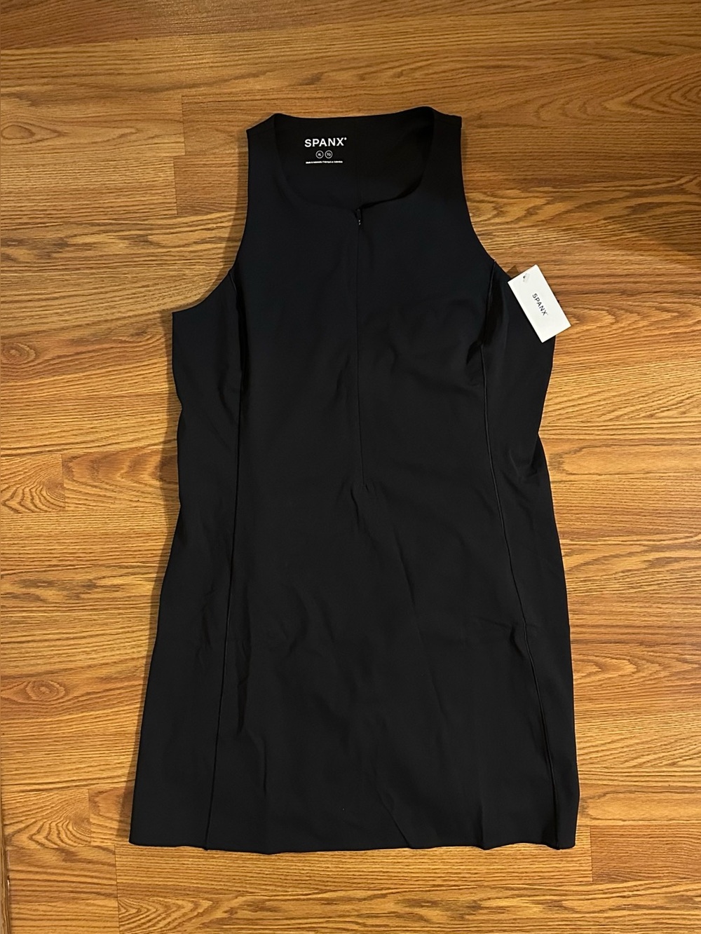 Spanx The Get Moving Zip Front Dress Very Black, Size XL